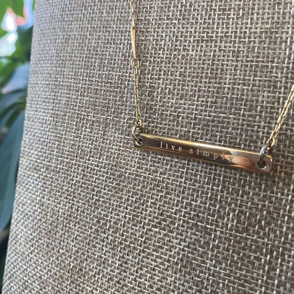 Premier Designs Engraved Necklace